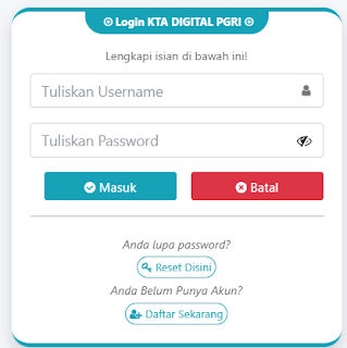 Register PGRI Tanah Laut - Persatuan Guru Republik Indonesia Cabang Tanah Laut